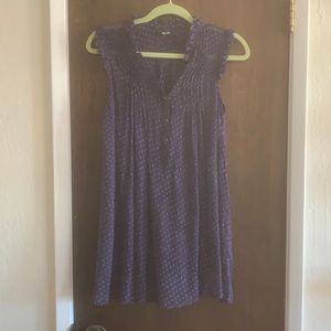 Miss Me Sheer Purple Top/Minidress